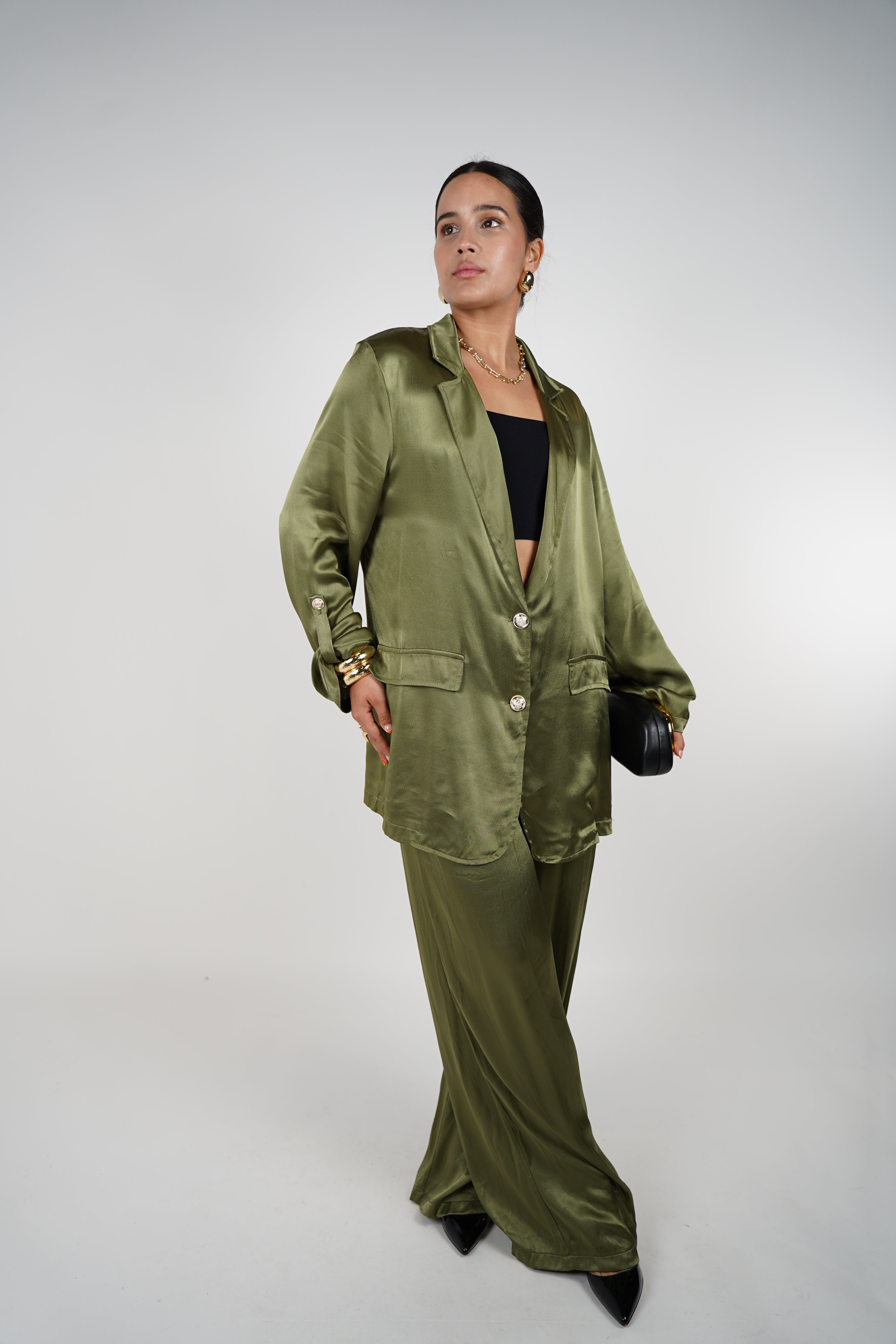 Analieah Set – Effortless Satin Luxe in Pearl