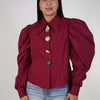 Viole Button Down – Statement Puff Sleeves with Artistic Buttons