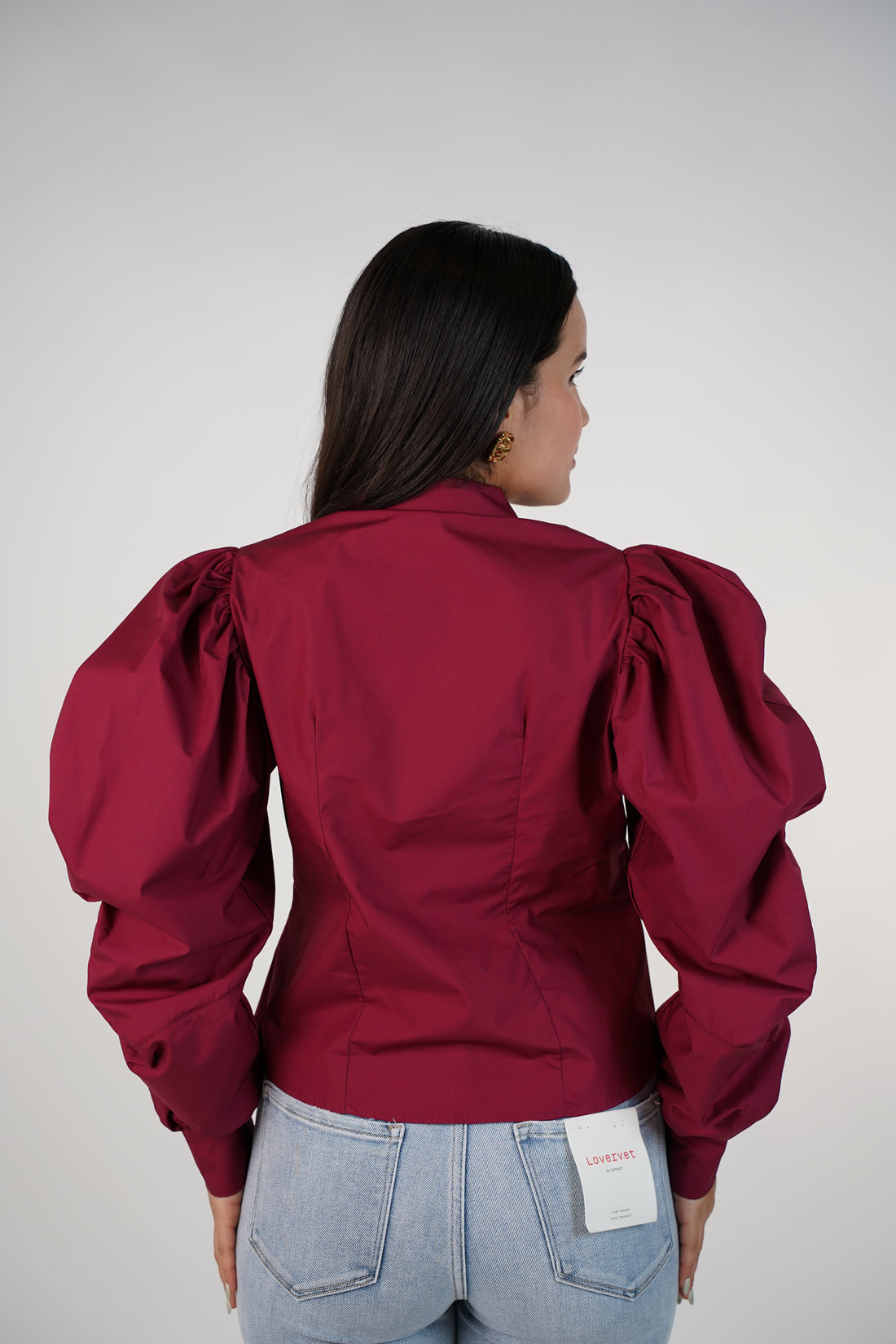 Viole Button Down – Statement Puff Sleeves with Artistic Buttons