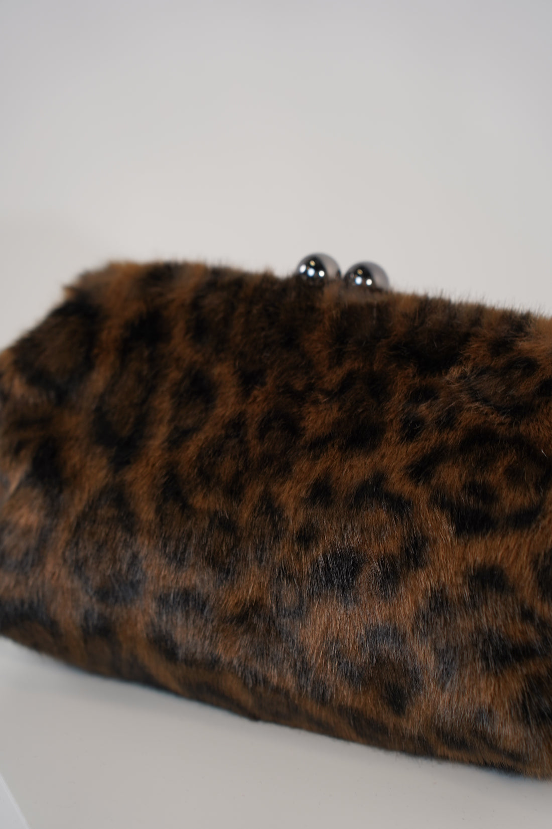 Lucerra Leopard Clutch – Faux Fur Statement Evening Bag