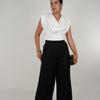 Shofie High-Waisted Wide-Leg Trousers – Statement Style with Tailored Elegance