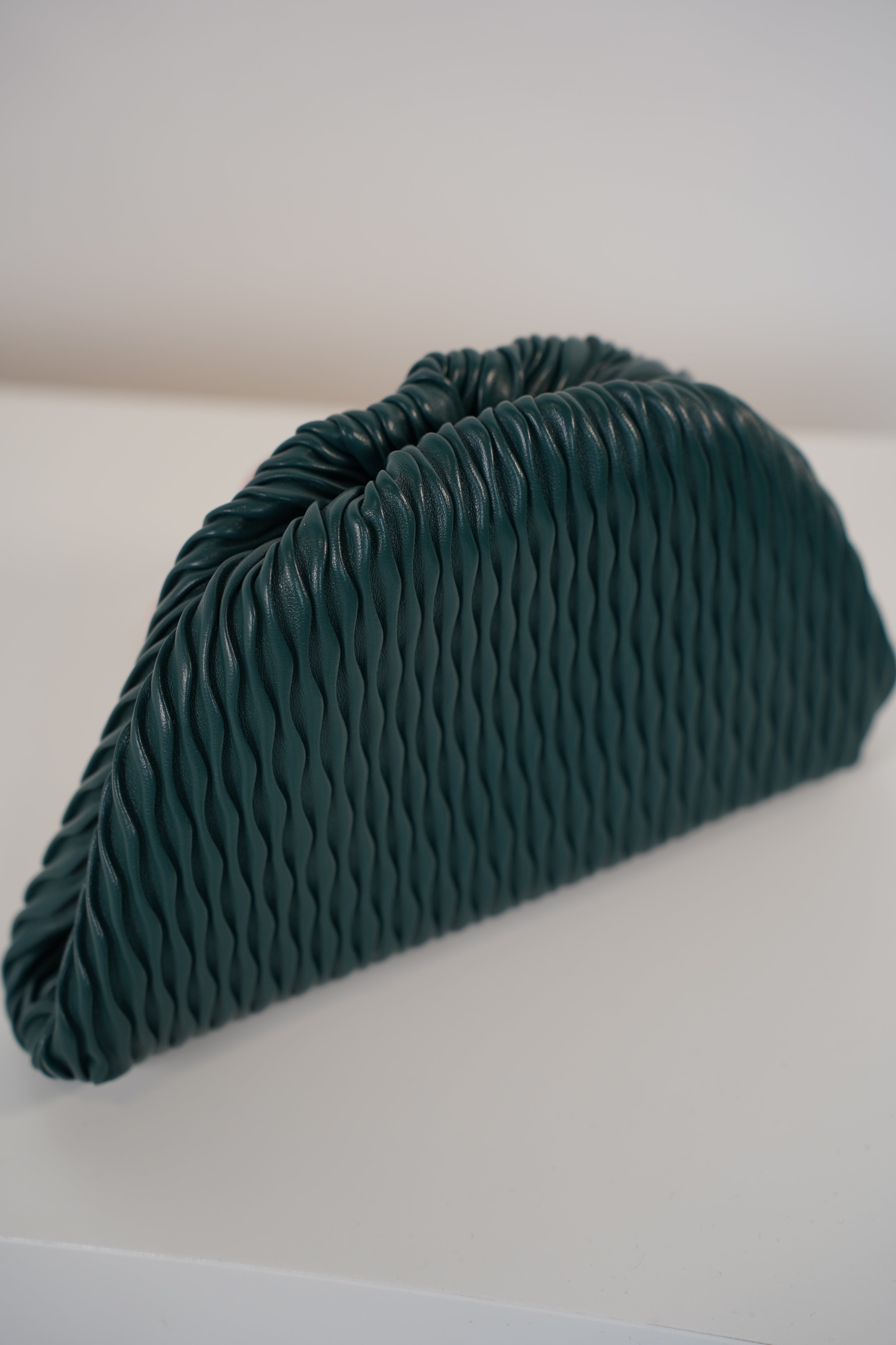 Vixar Textured Clutch – Modern Pleated Evening Bag