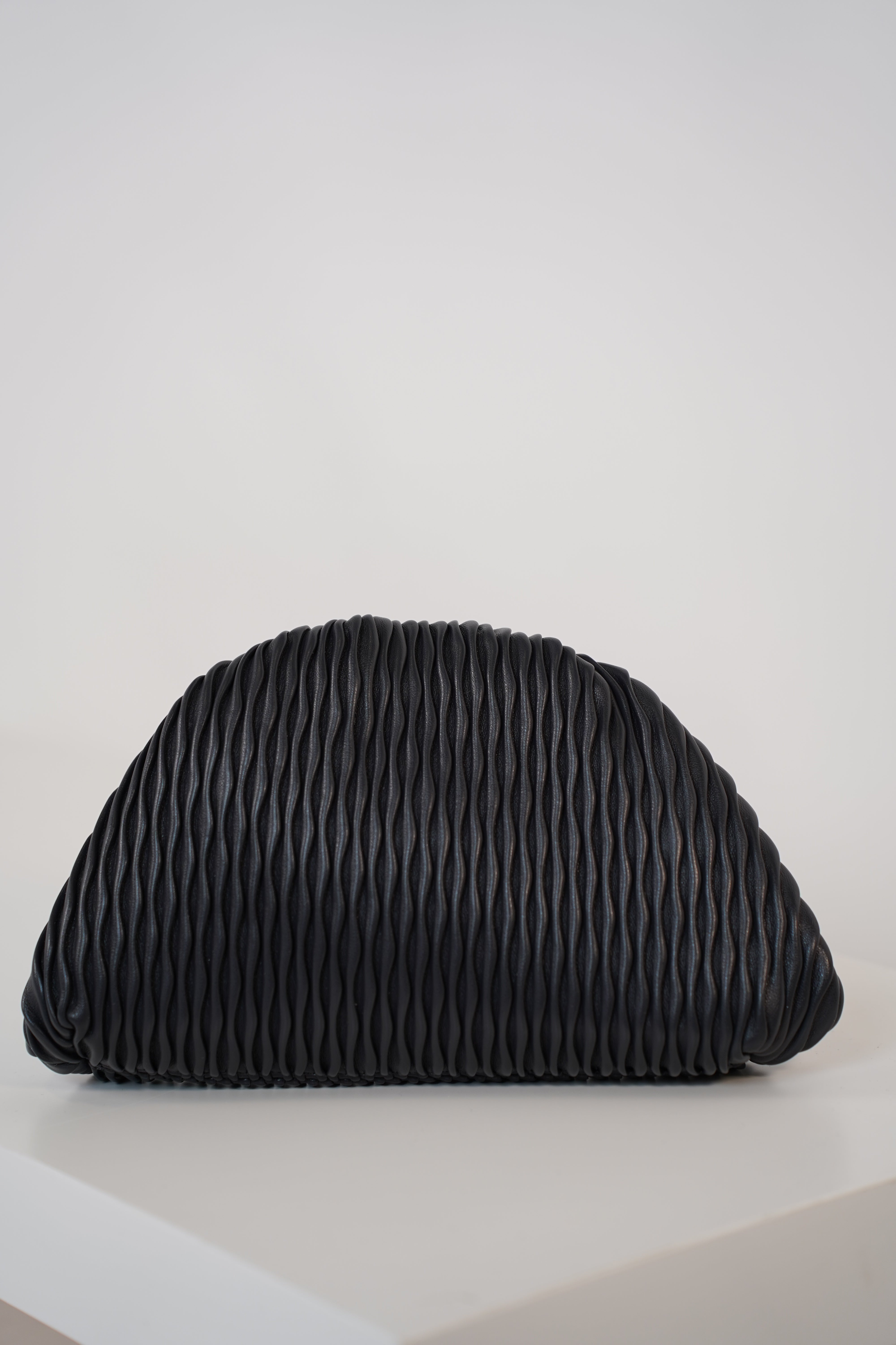 Vixar Textured Clutch – Modern Pleated Evening Bag