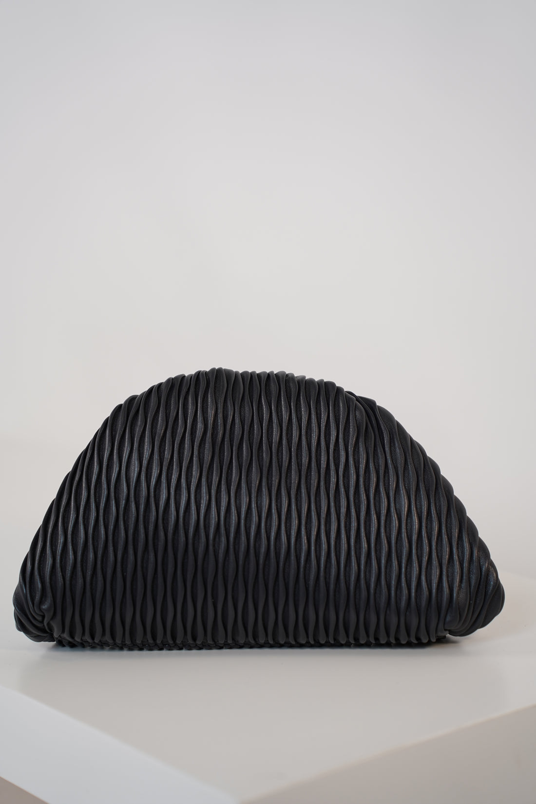 Vixar Textured Clutch – Modern Pleated Evening Bag