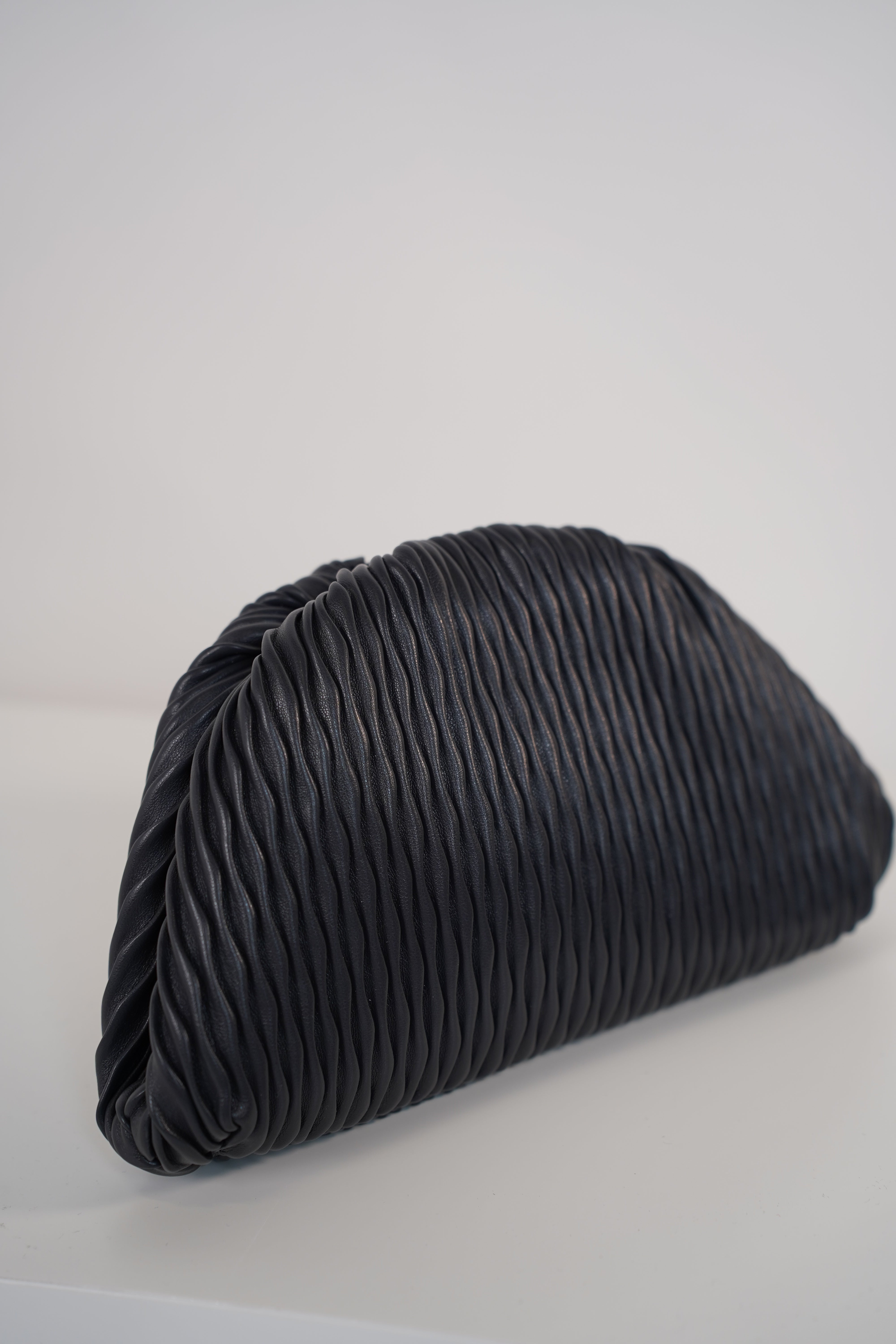 Vixar Textured Clutch – Modern Pleated Evening Bag