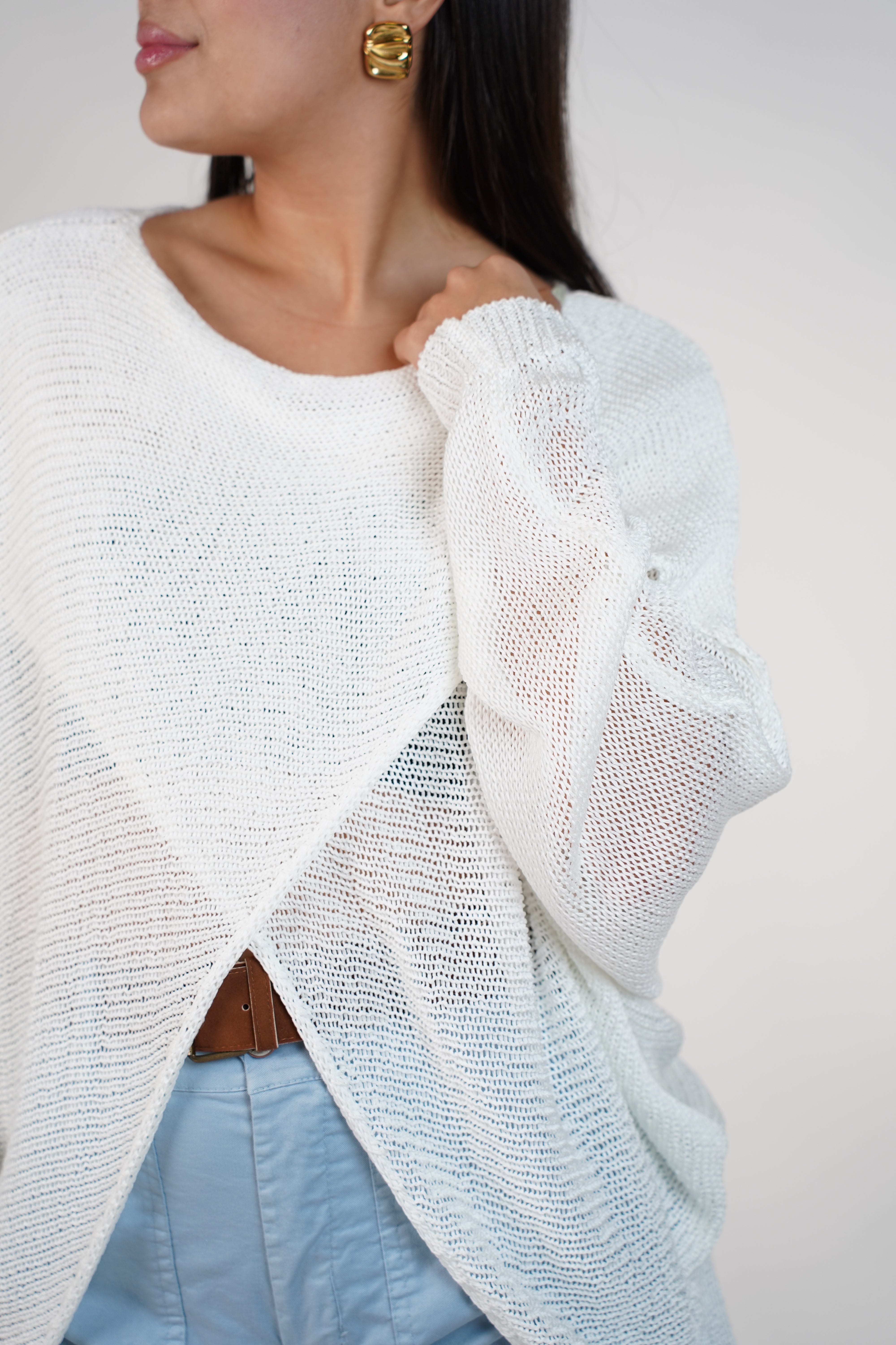 Nelly Cardigan Sweater – Effortless Wrap Comfort in Knit