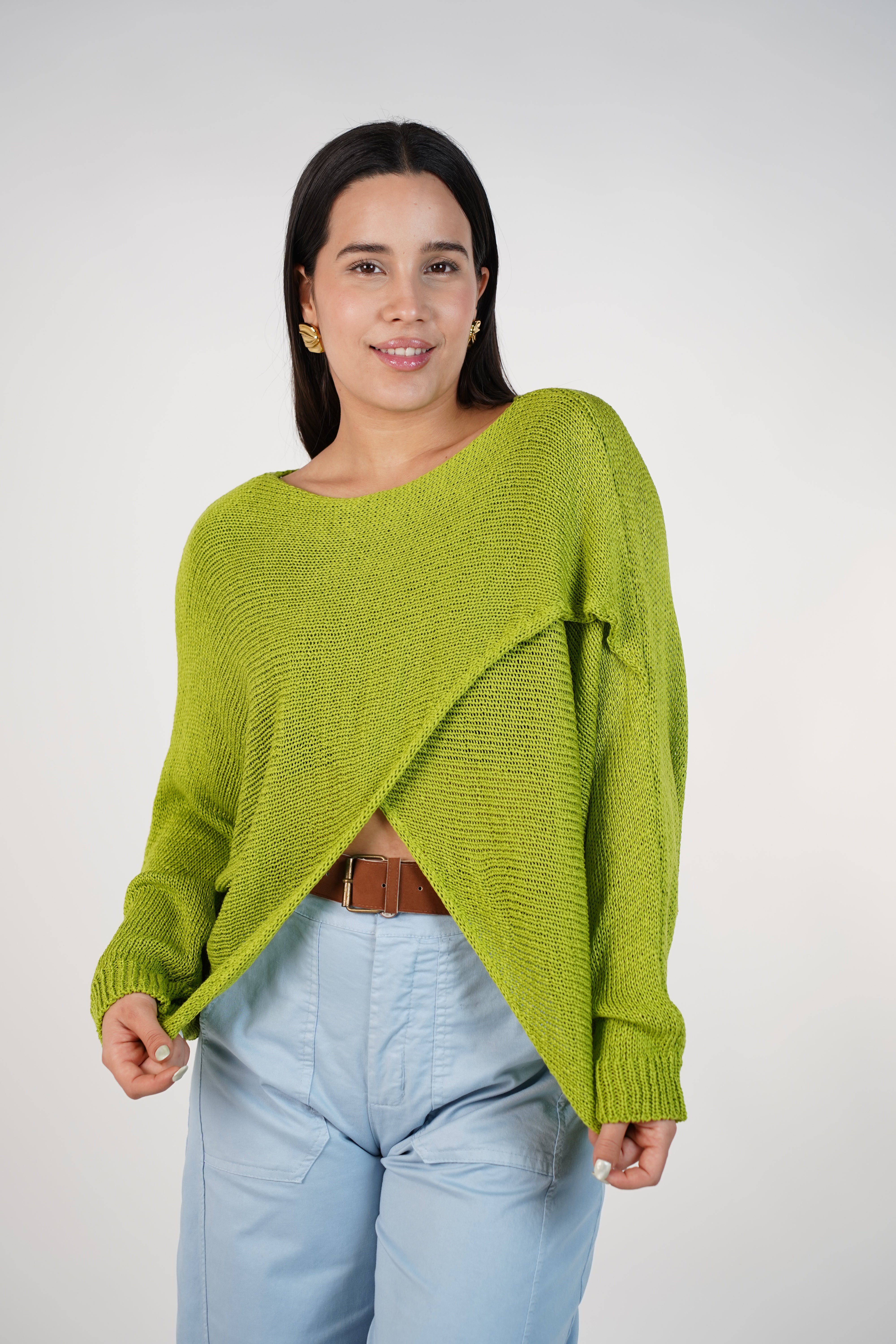 Nelly Cardigan Sweater – Effortless Wrap Comfort in Knit