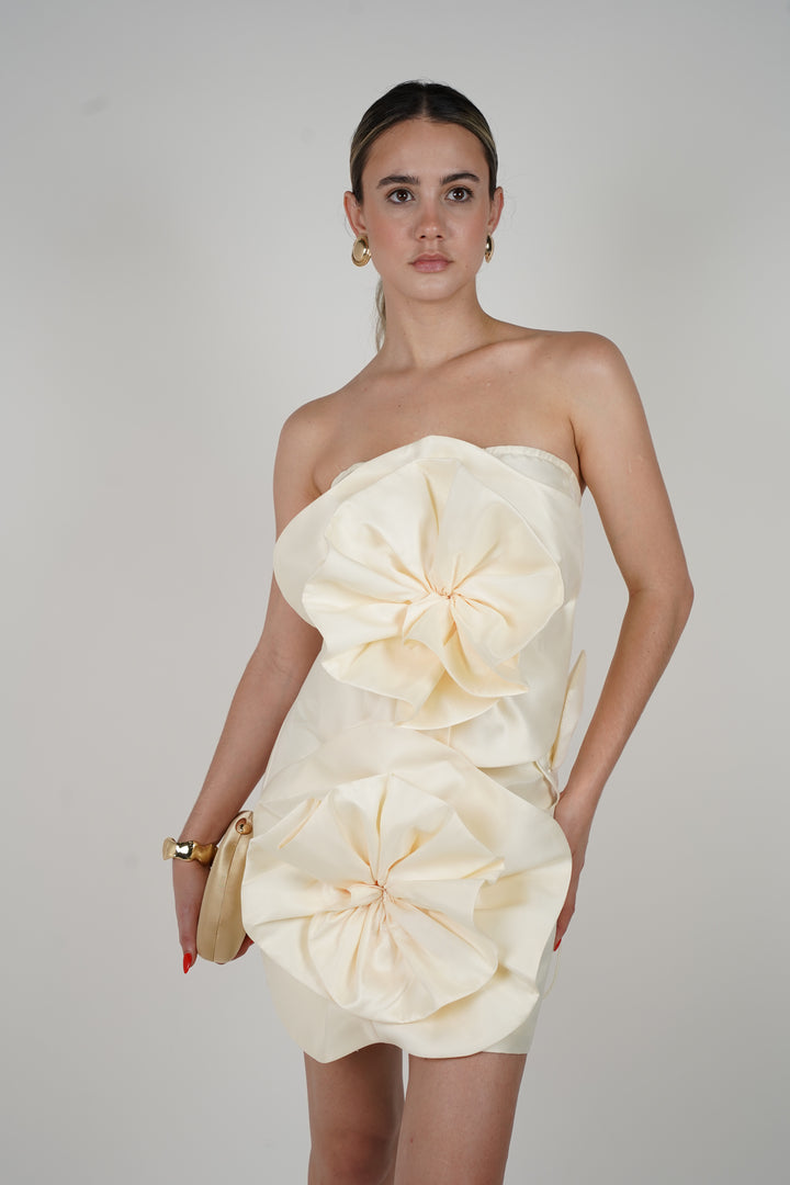Aly Flower Dress – Bold Blooms, Elegant Statement