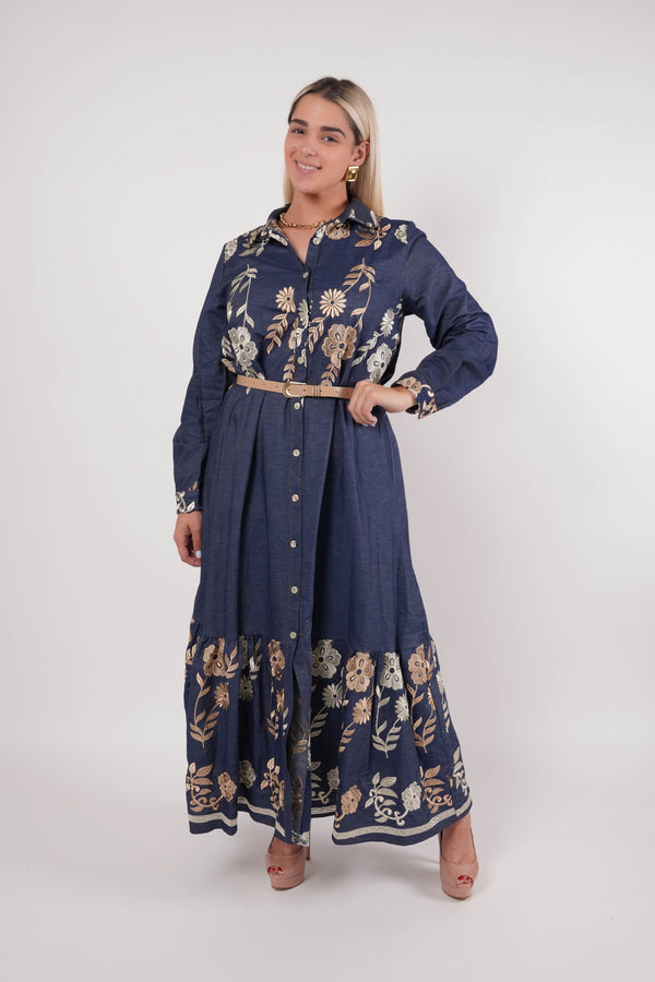 Martica Embroidered Dress - Carema Boutique