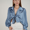 Agatha Silk Blouse – Elegant Shine, Effortless Style
