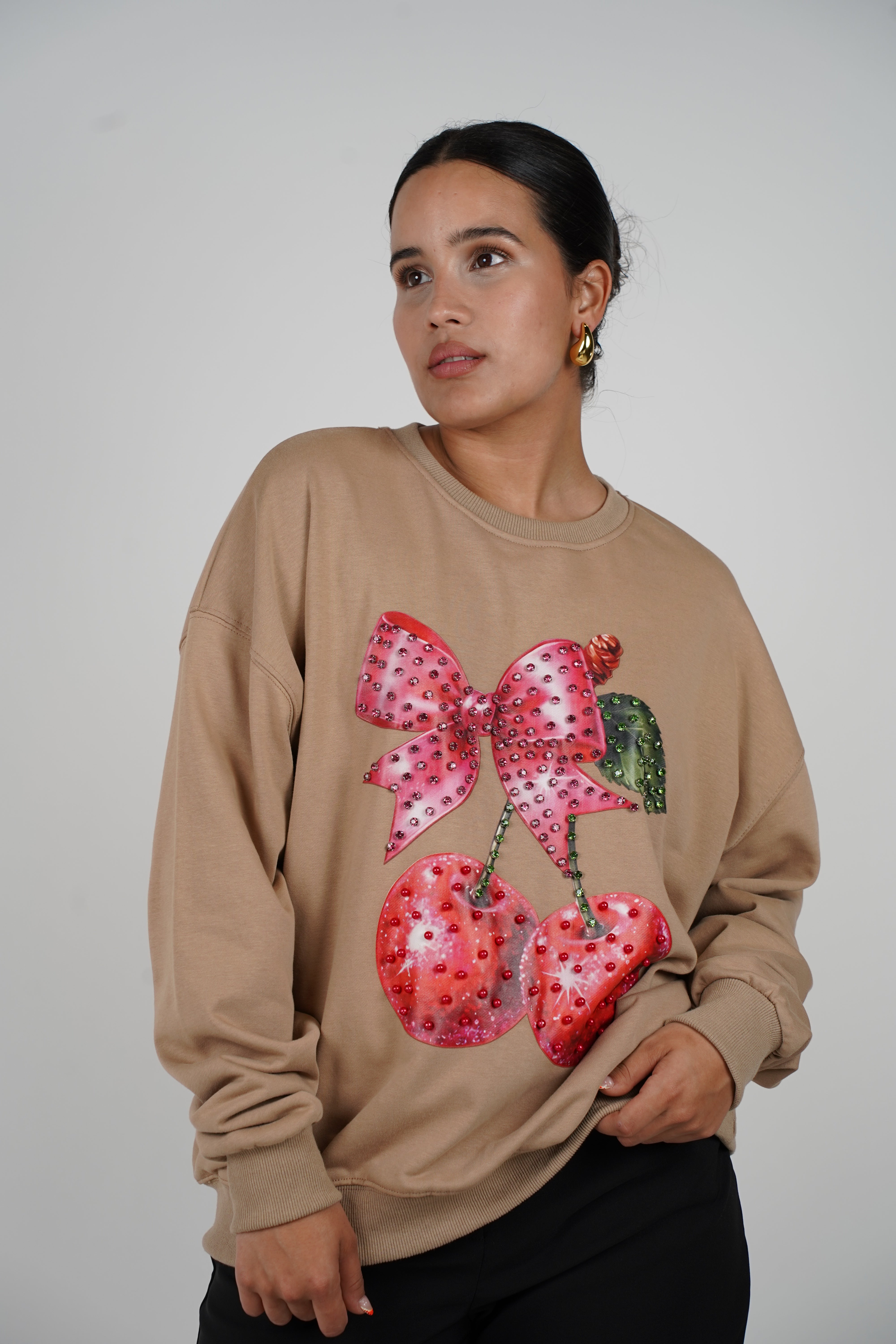 Laura Cherry Sweater – Sweet with a Sparkle