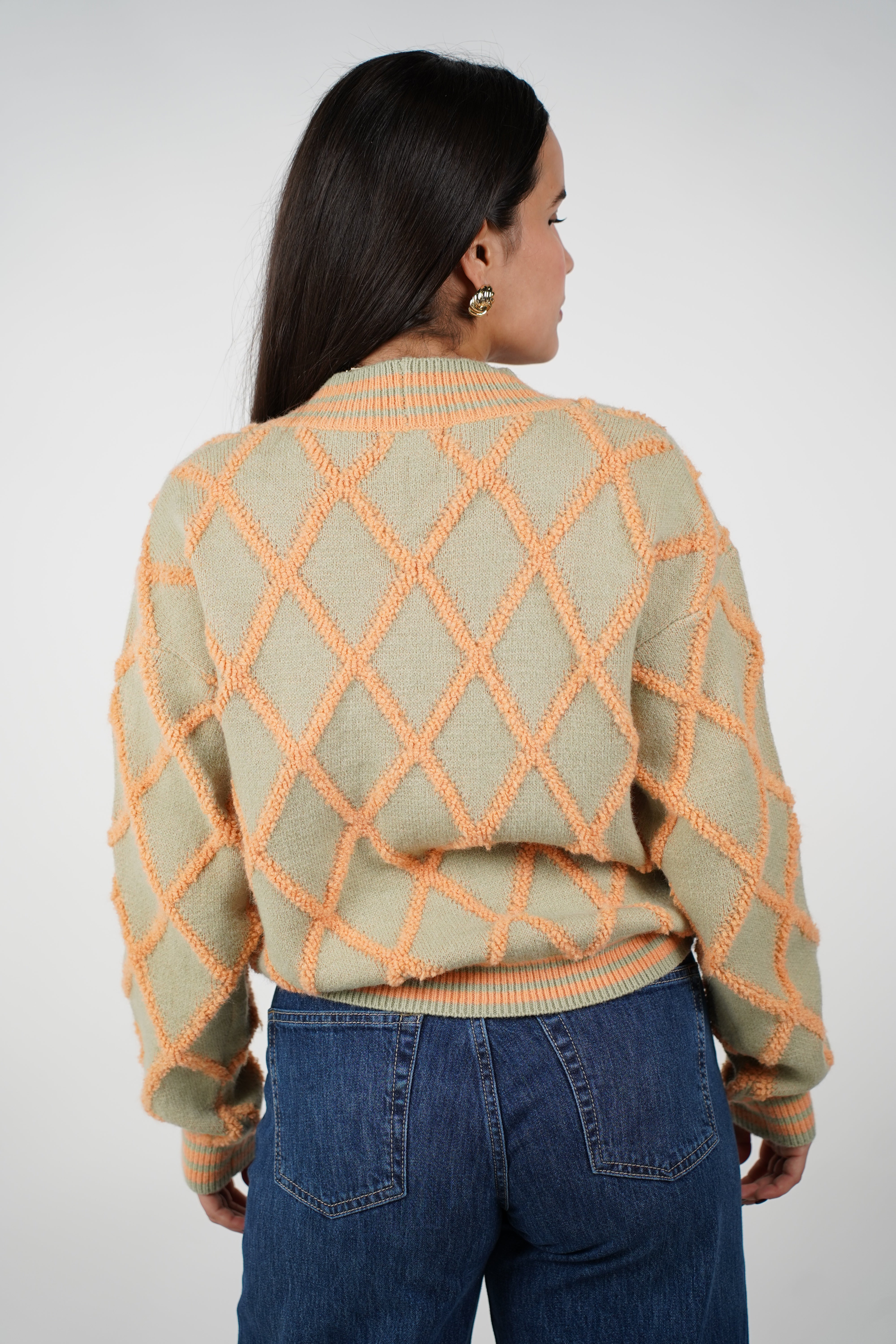 Jolyn Sweater Cardigan – Textured & Playful Comfort