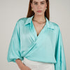 Agatha Silk Blouse – Elegant Shine, Effortless Style