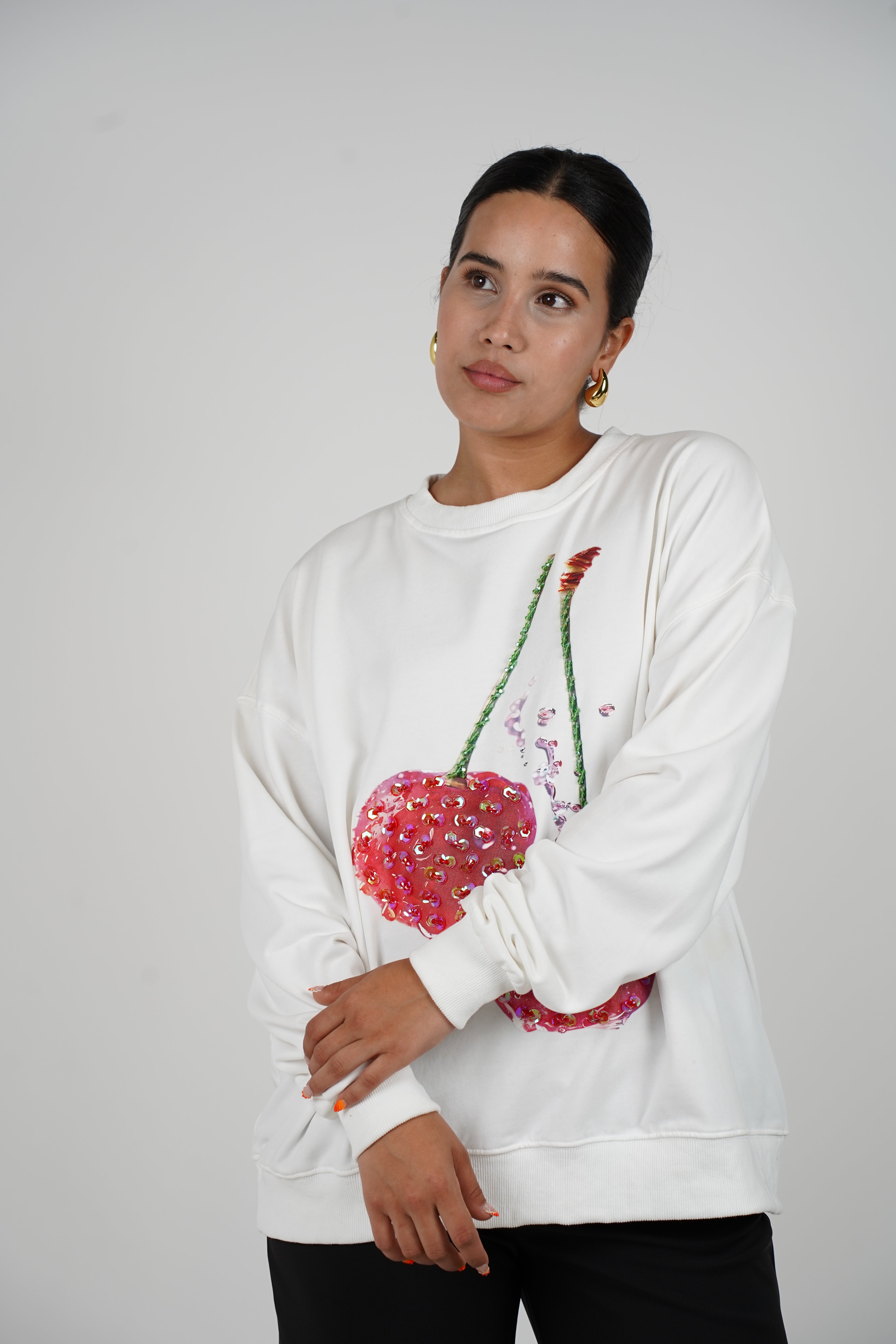 Laura Cherry Sweater – Sweet with a Sparkle