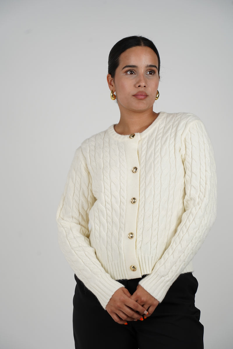 Matilda Sweater – Classic Cable Knit with a Twist