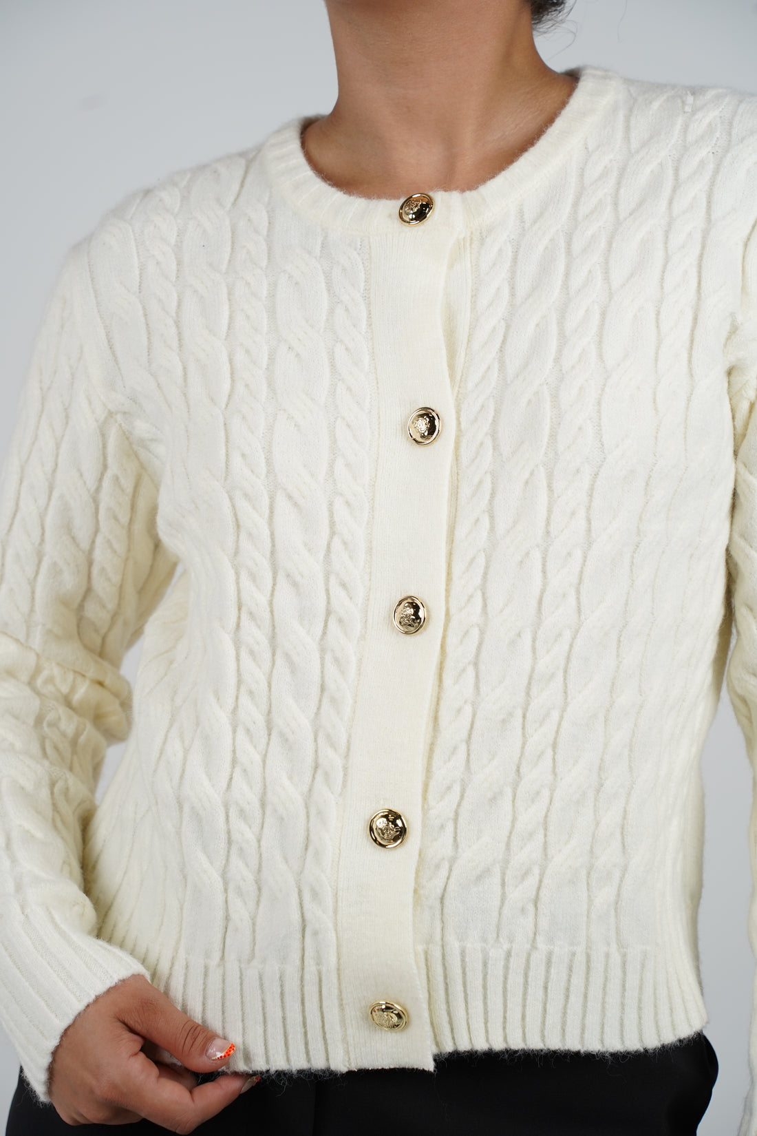 Matilda Sweater – Classic Cable Knit with a Twist