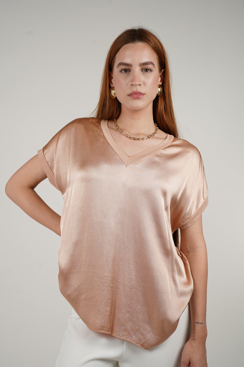 Dashiel Top – Satin Simplicity with a Luxe Finish
