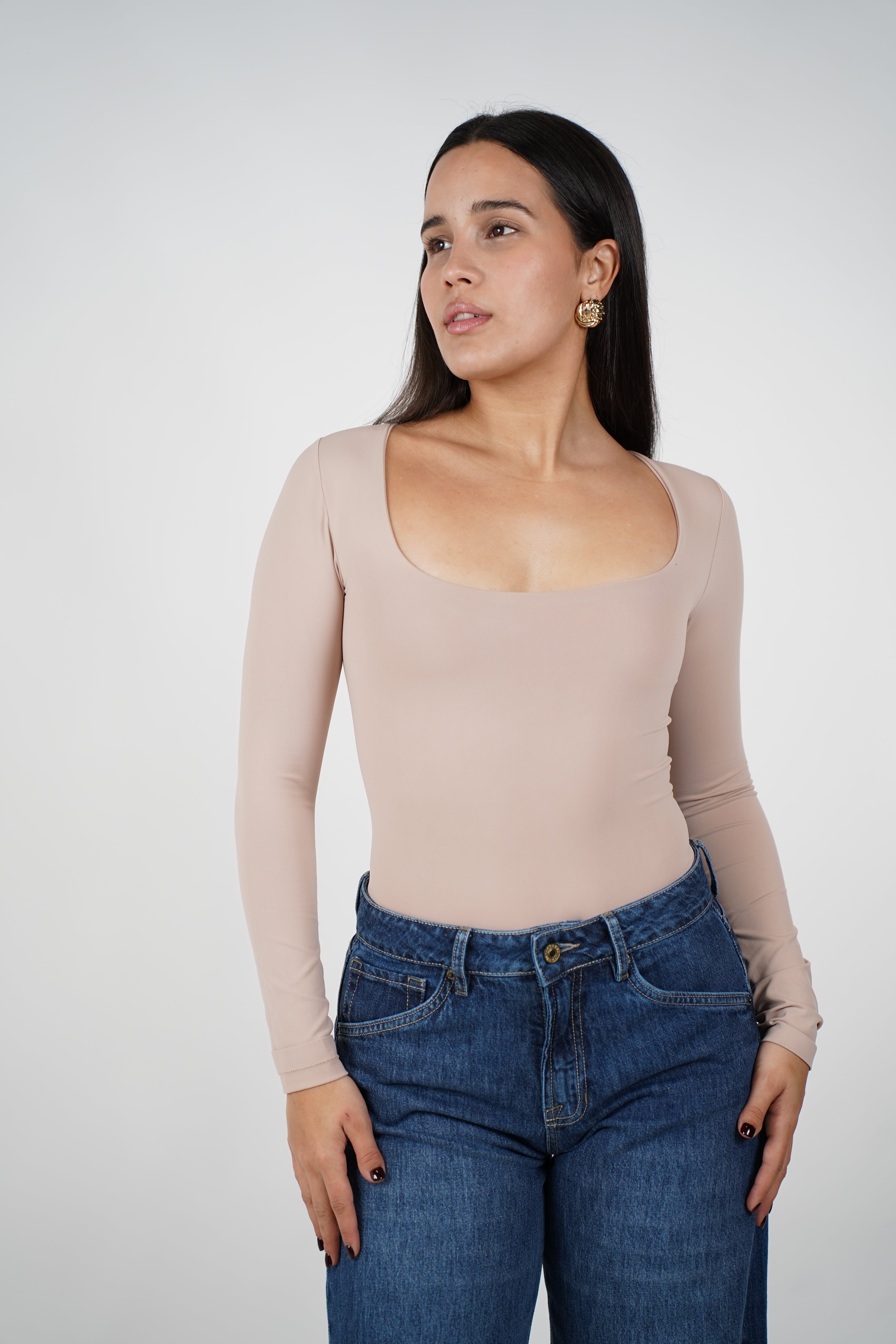 Temi Long Sleeve Basics – Ultra-Soft One-Size Essential
