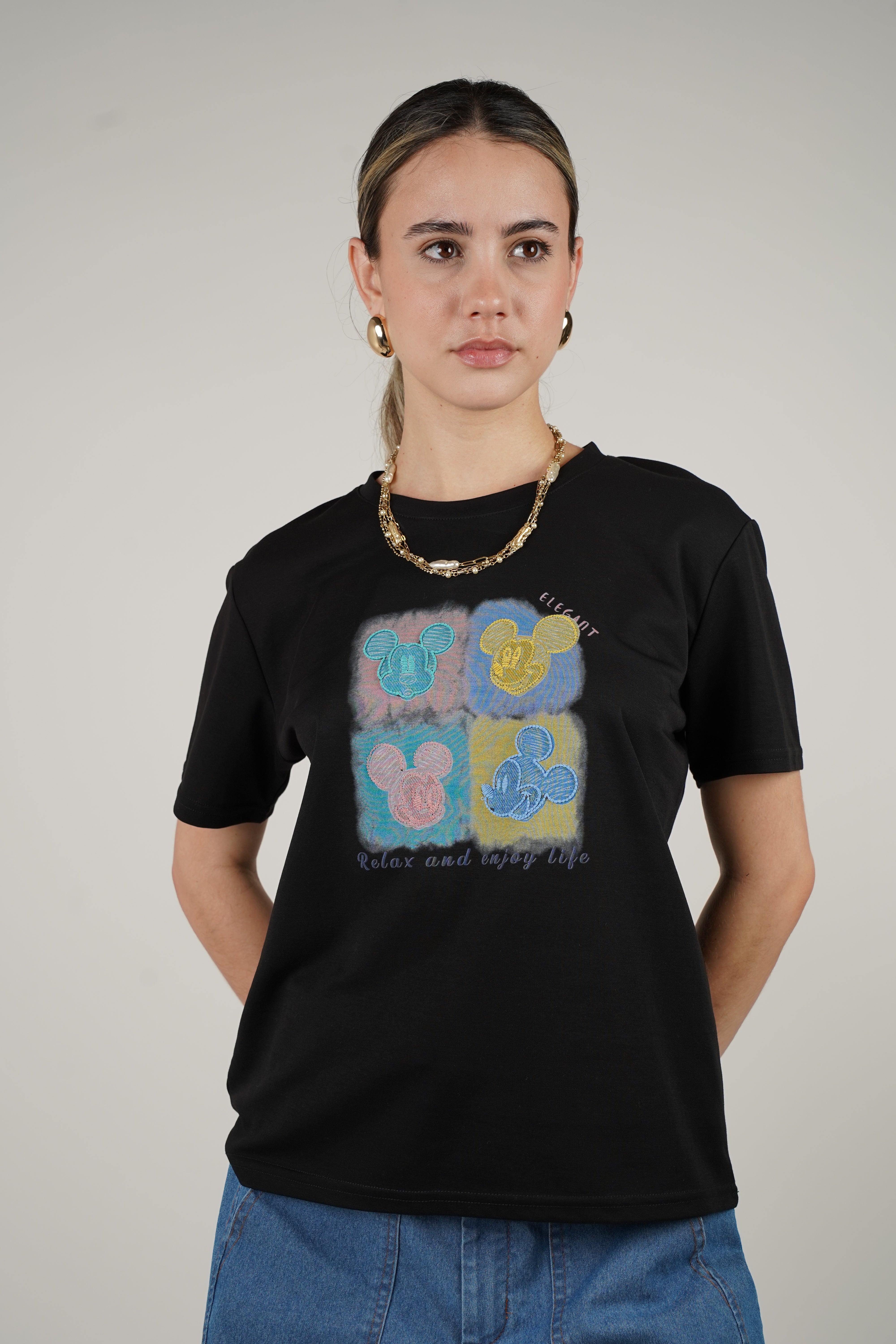 Raiza Mickey Top – Colorful and Comfy