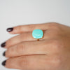 Zarie Pebble Ring – Glossy Pop of Color