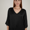 Alice Blouse – Effortless Satin Drape for Everyday Elegance