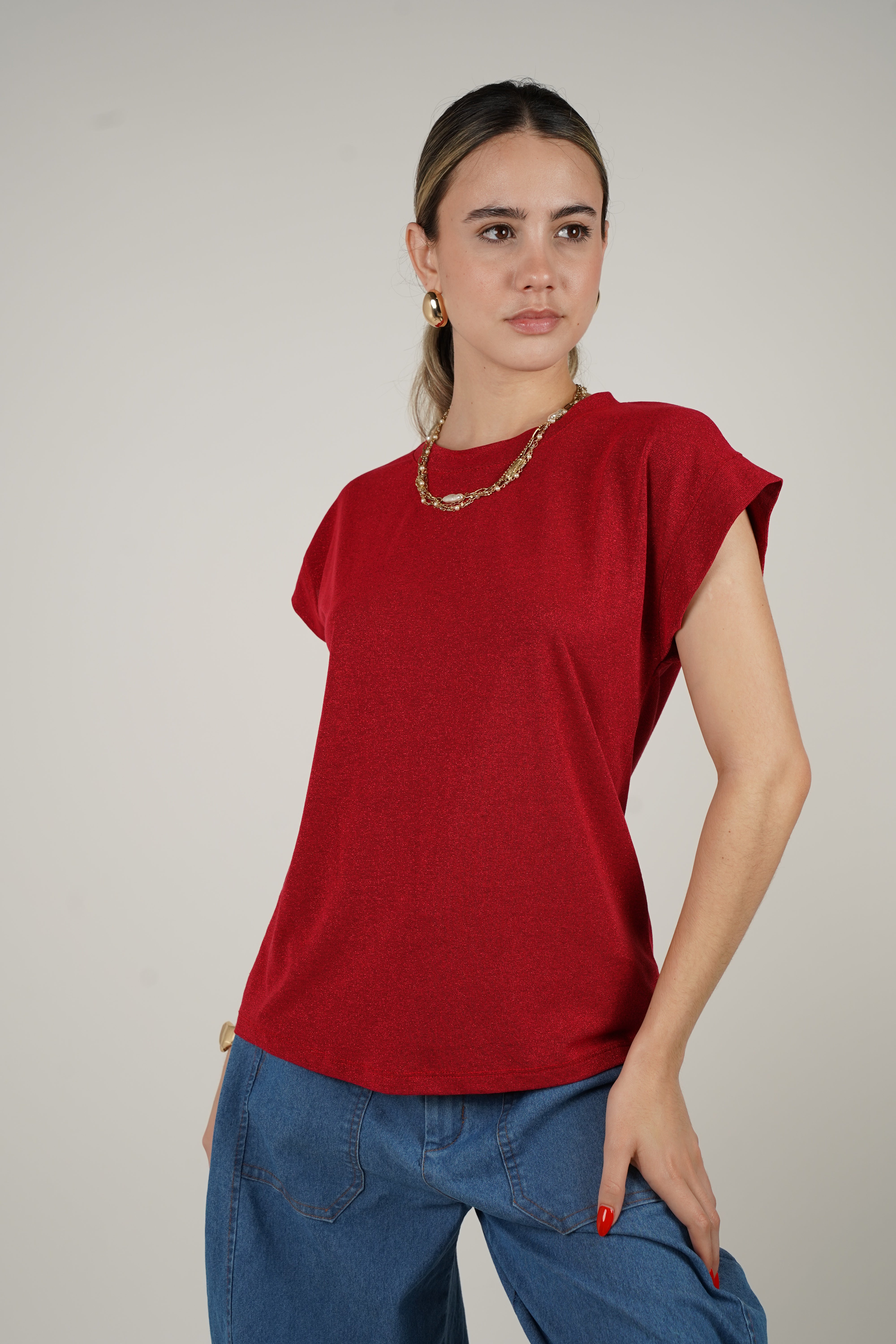 Blusa de lúrex