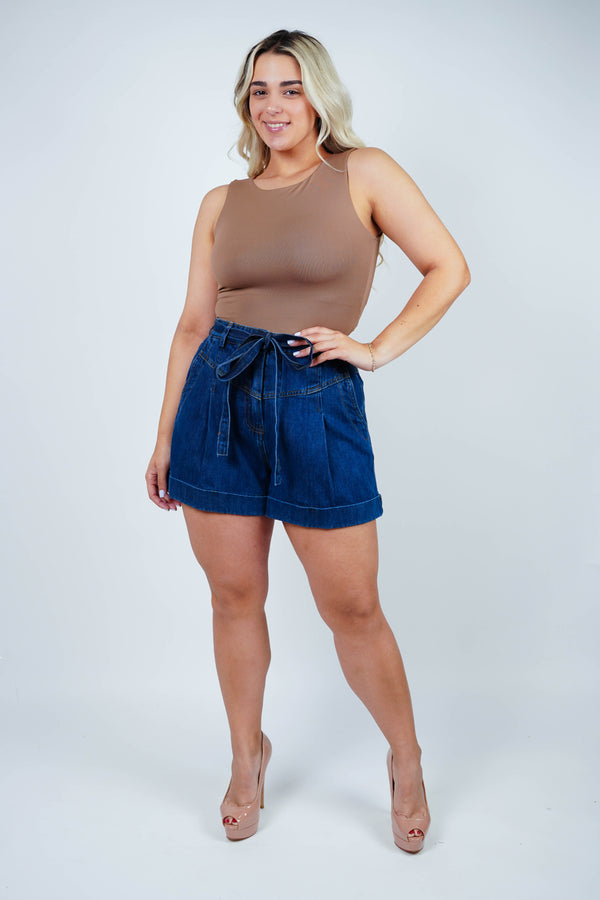 Gretica Denim Shorts - Carema Boutique