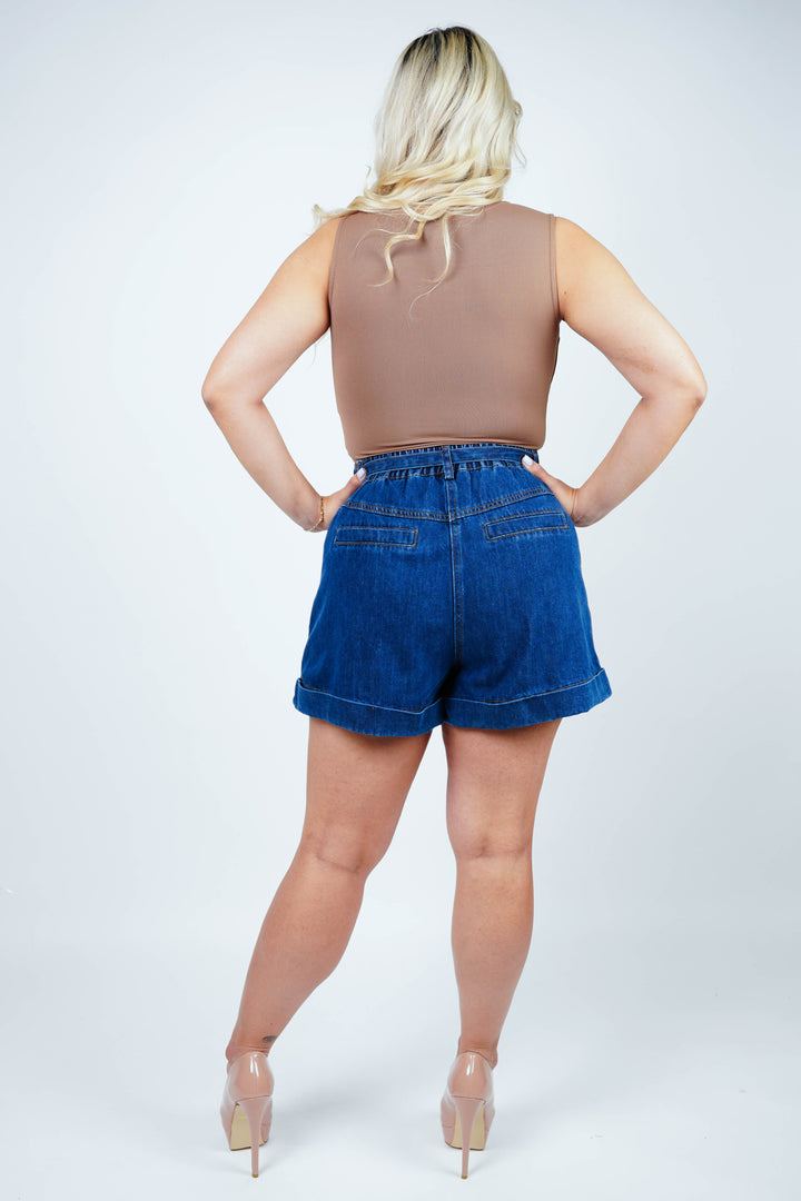 Gretica Denim Shorts - Carema Boutique