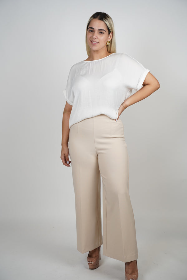 Fatima Wideleg Trousers - Carema Boutique