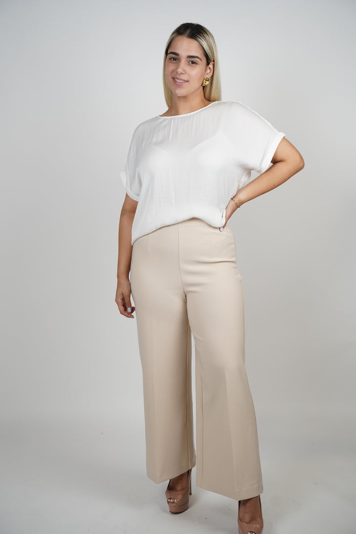 Fatima Wideleg Trousers - Carema Boutique