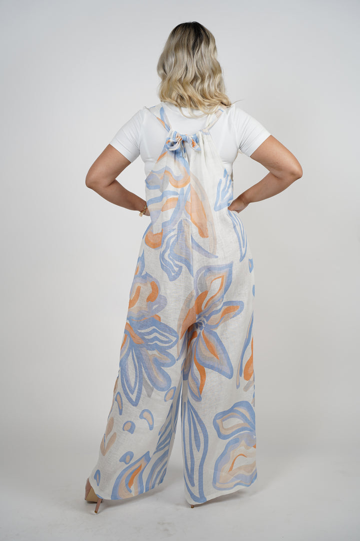 Michelle Linen Jumpsuit - Carema Boutique