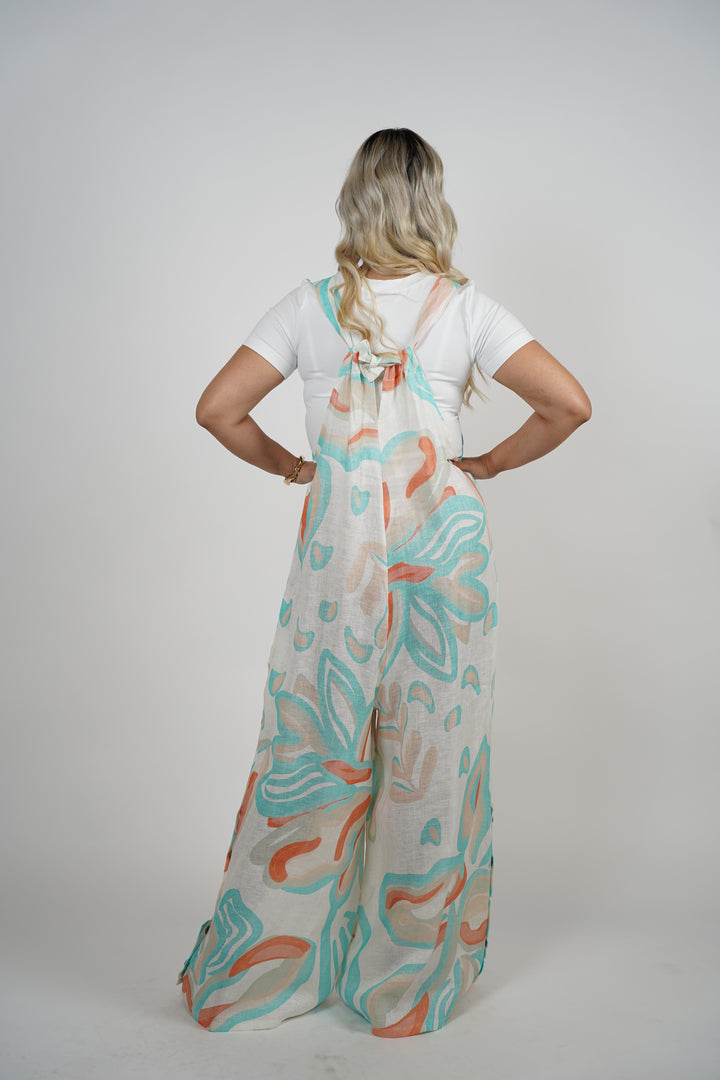 Michelle Linen Jumpsuit - Carema Boutique