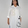 Daylin Oso Button Down – Playful Charm with an Oversized Fit