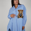 Osito Button Down – Playful Stripes with a Cute Twist