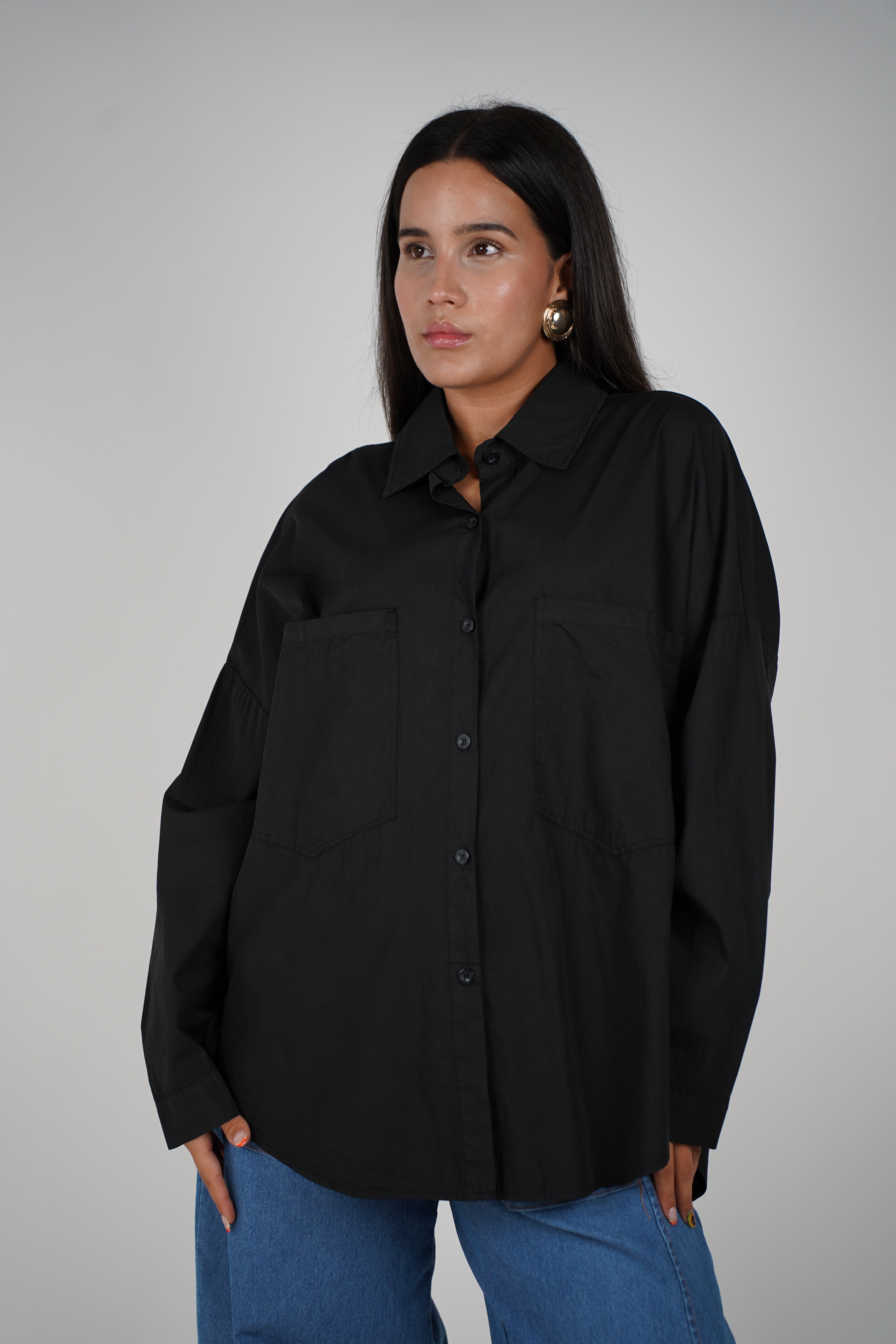 Camisa abotonada extragrande Maeve