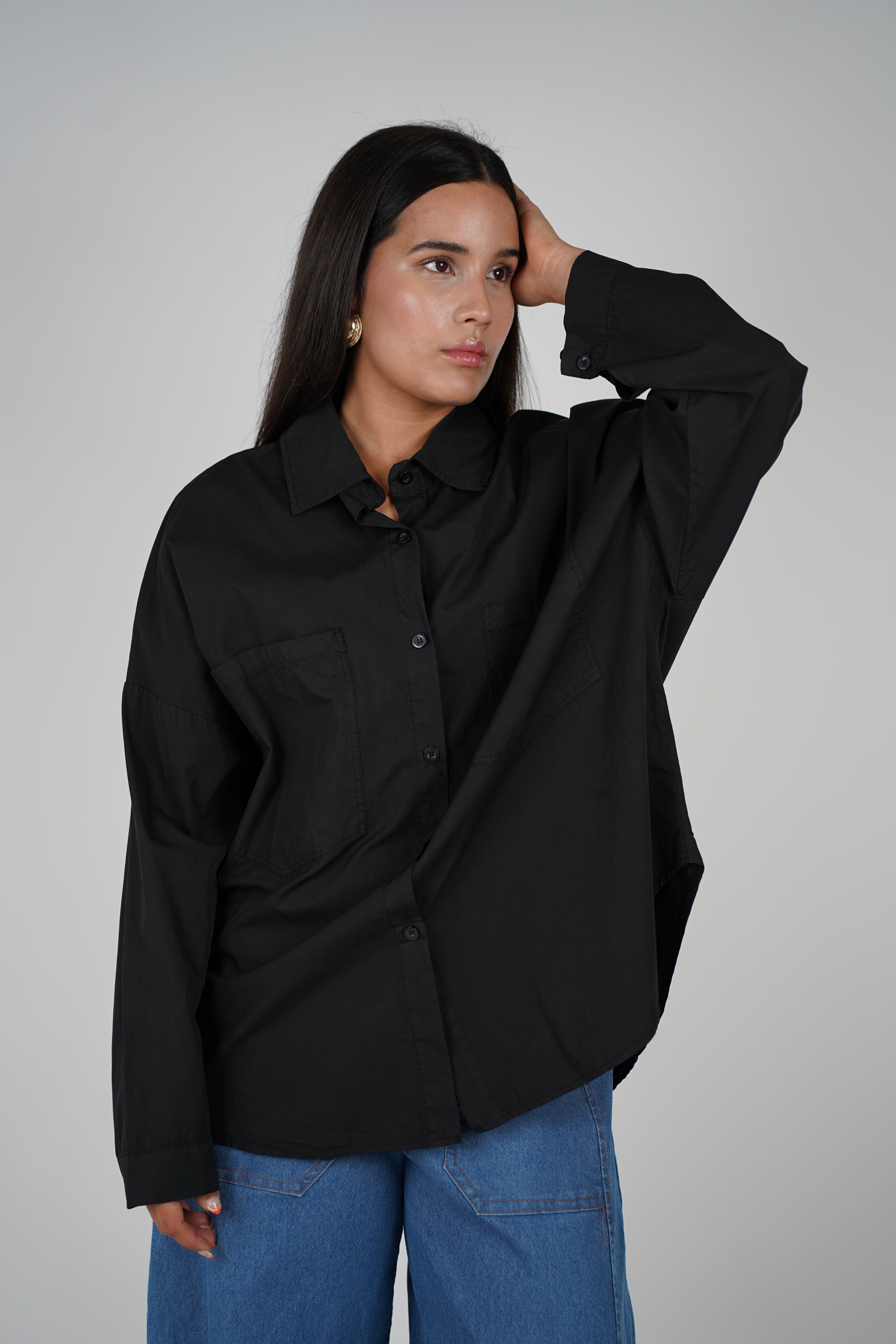 Camisa abotonada extragrande Maeve
