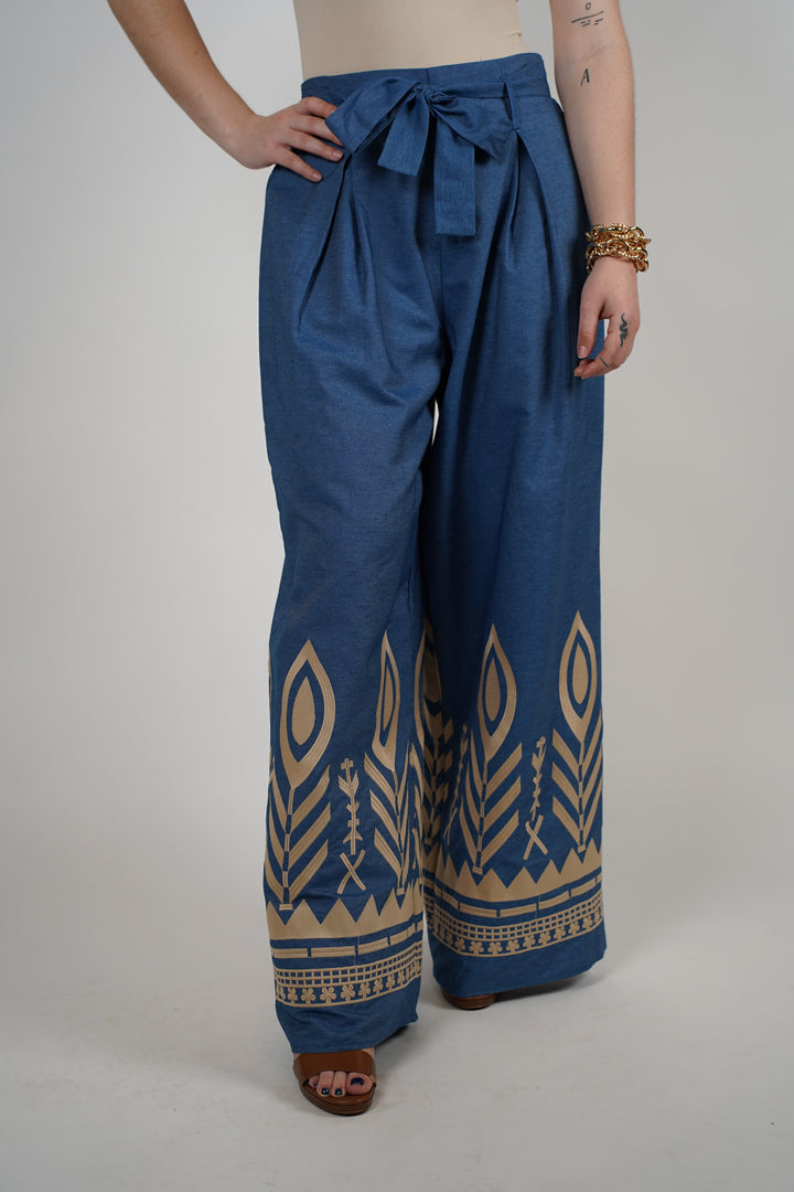 Olguita Embroidered Pants - Carema Boutique