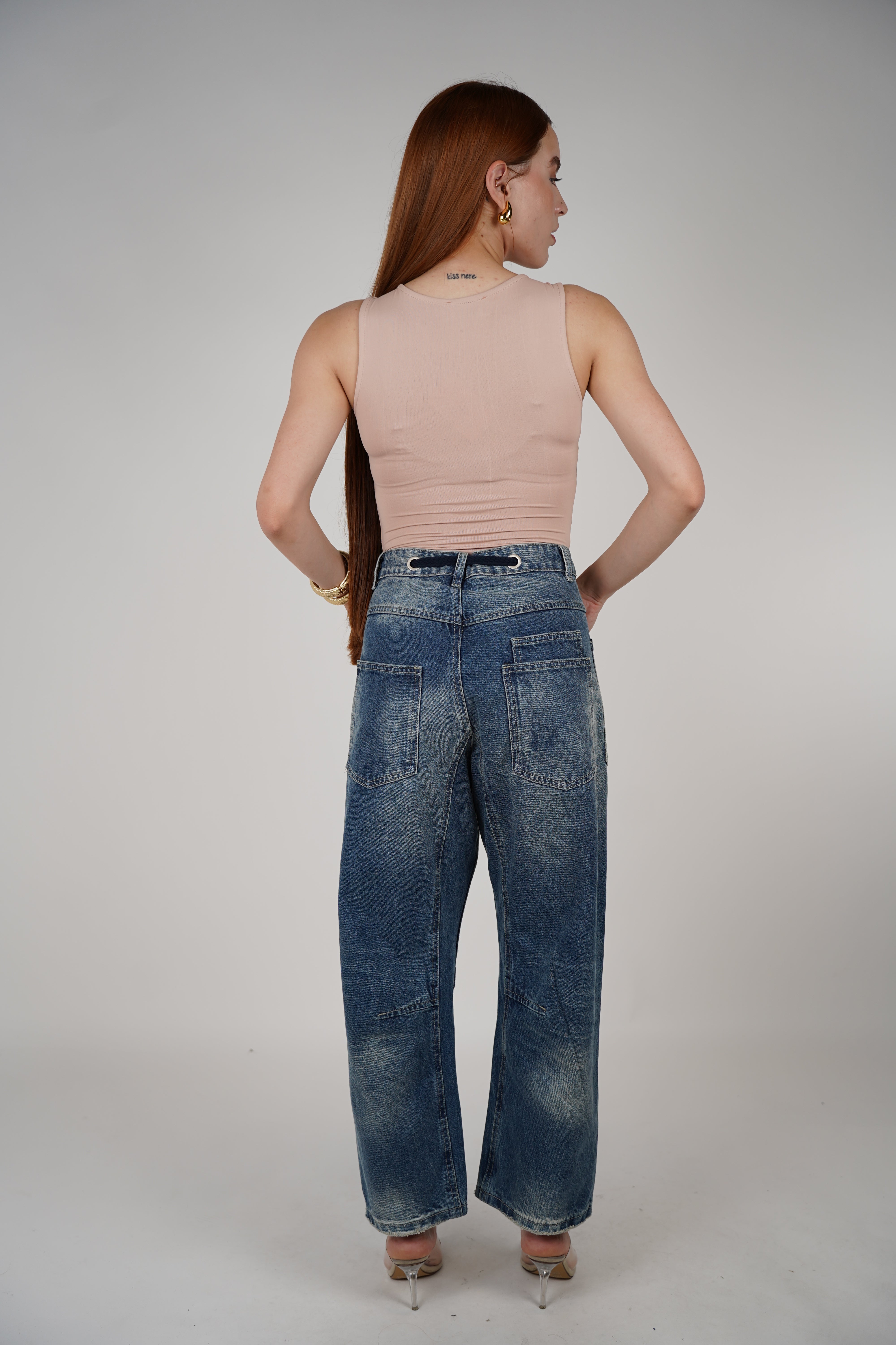Nani Jeans – Relaxed Fit with Utility Style & Tie Waist