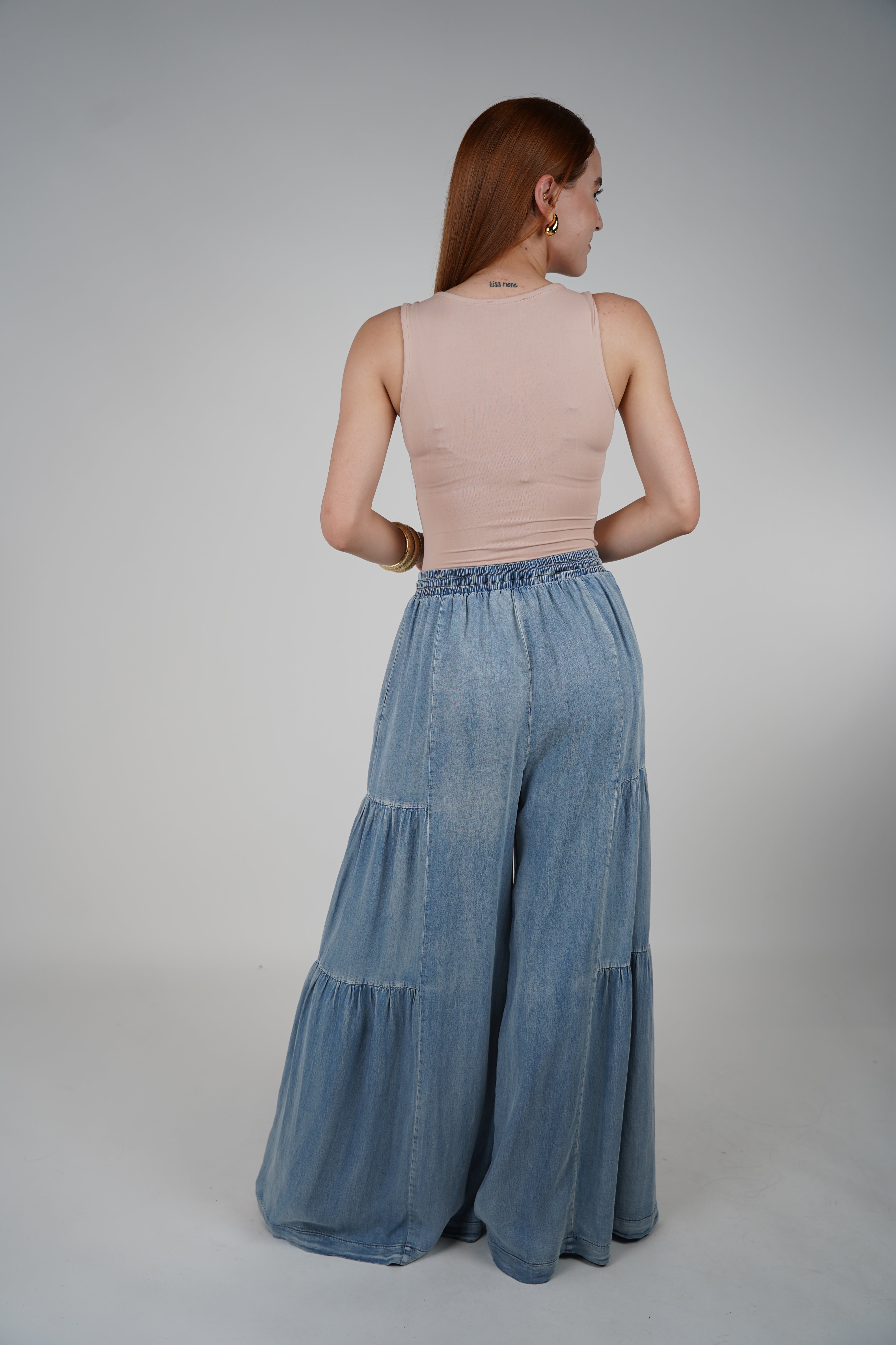 Thani Wideleg Denim Pants – Relaxed, Chic & Flowing