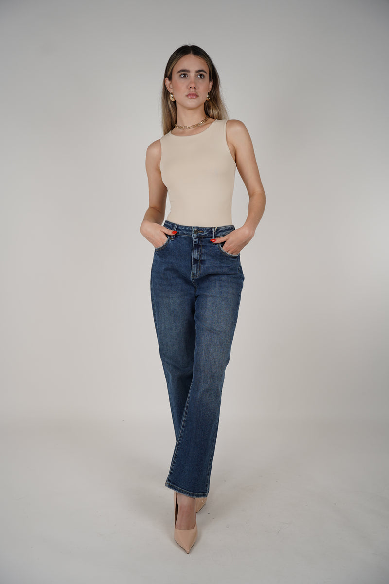 Cello Blue Jeans – Dark Wash with a Sleek Straight Fit