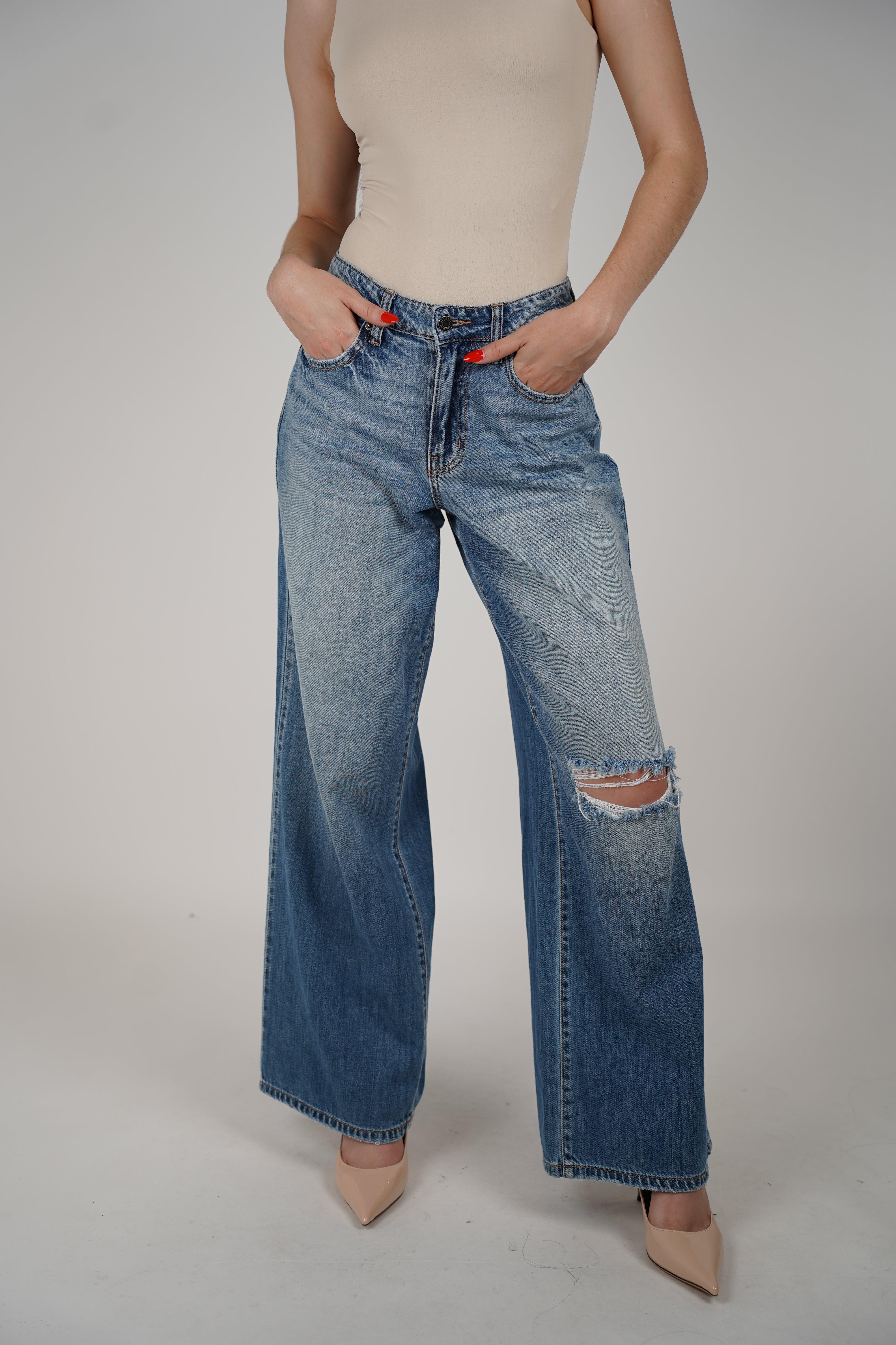 Florencia Wideleg Jeans – Relaxed Fit, Effortless Edge
