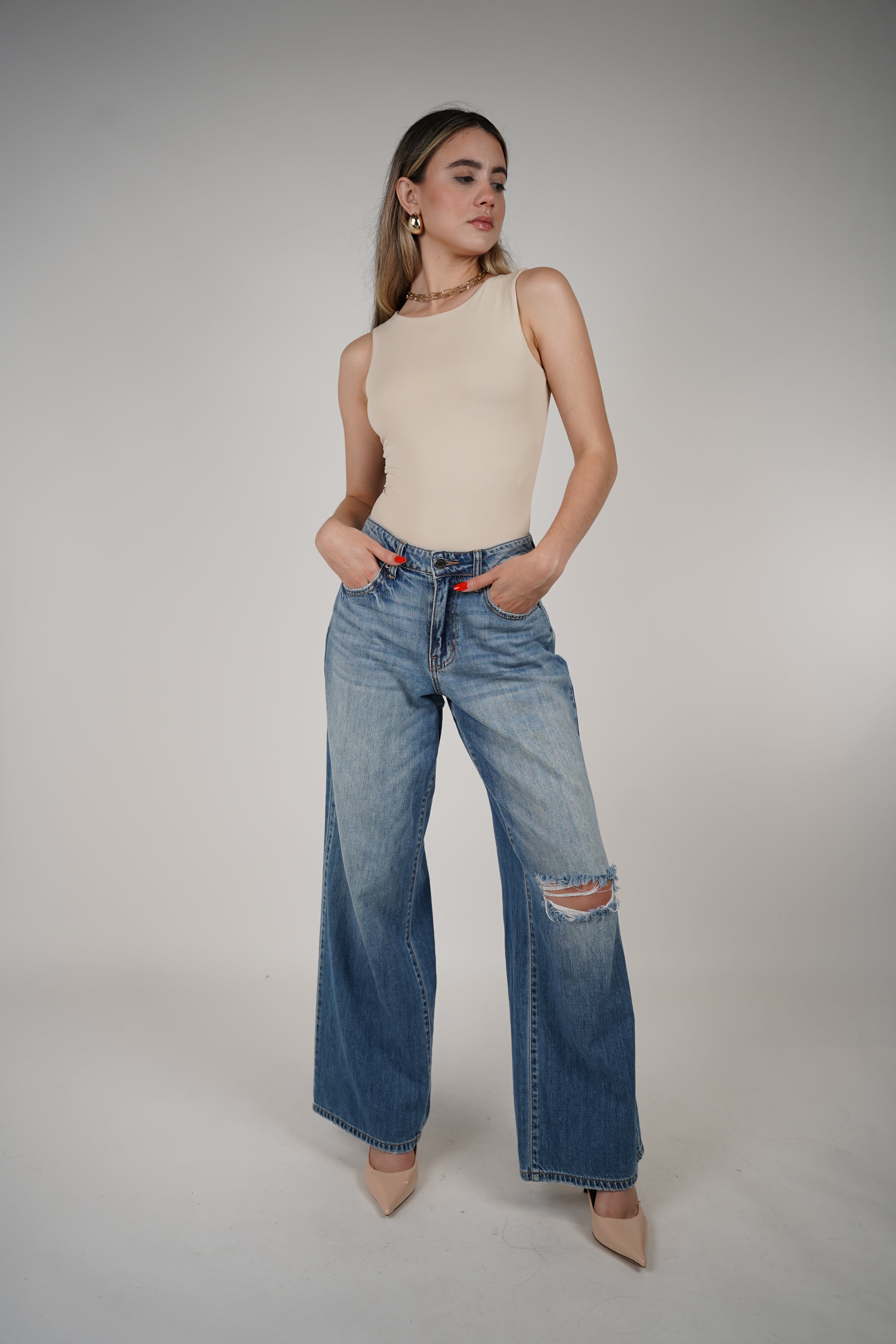 Florencia Wideleg Jeans – Relaxed Fit, Effortless Edge