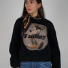 Cropped Fantasy Mickey – Playful Leopard Graphic Sweatshirt