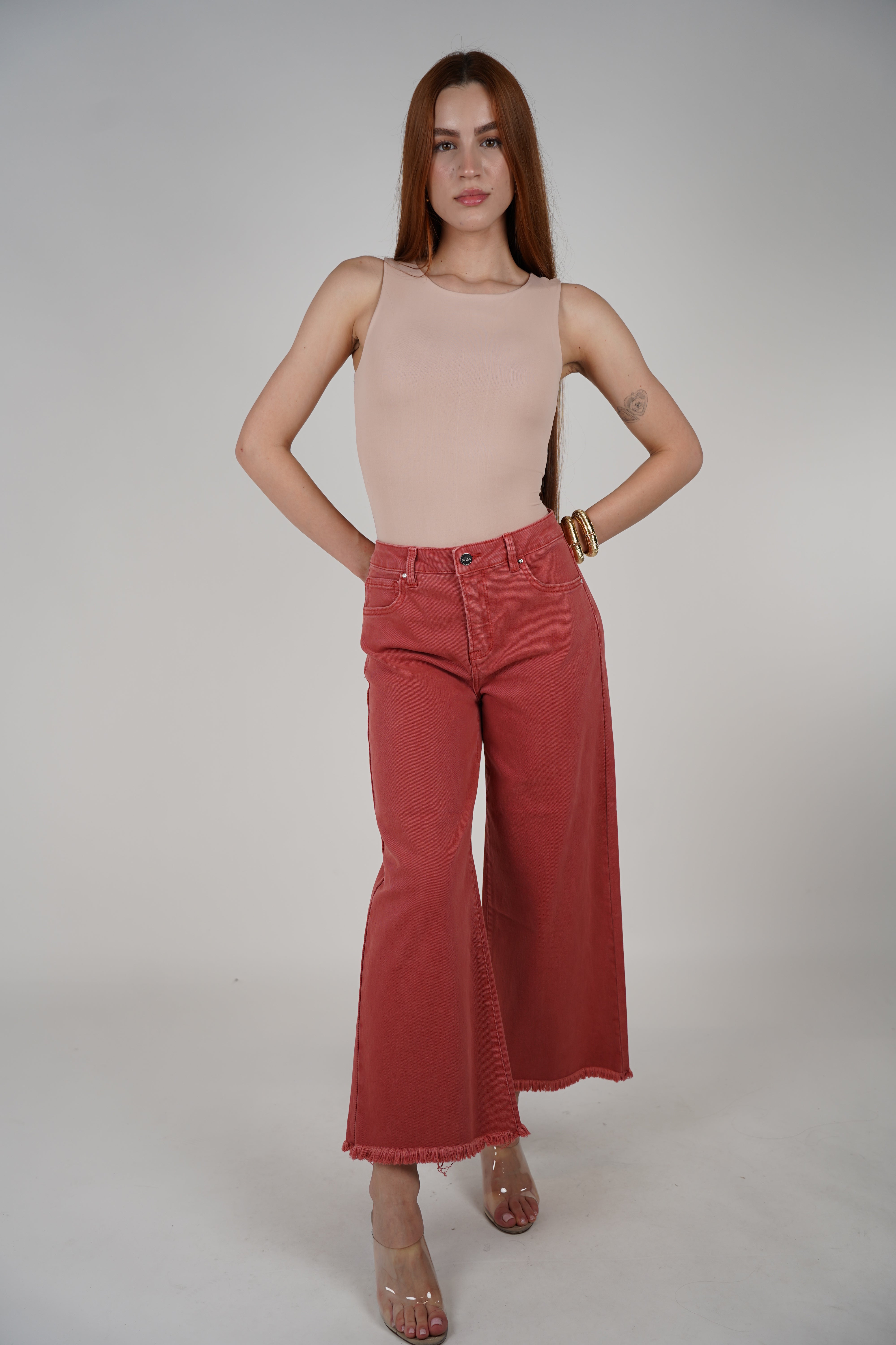 Dayana Wide Leg Jeans – Bold Color, Effortless Style