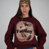 Cropped Fantasy Mickey – Playful Leopard Graphic Sweatshirt