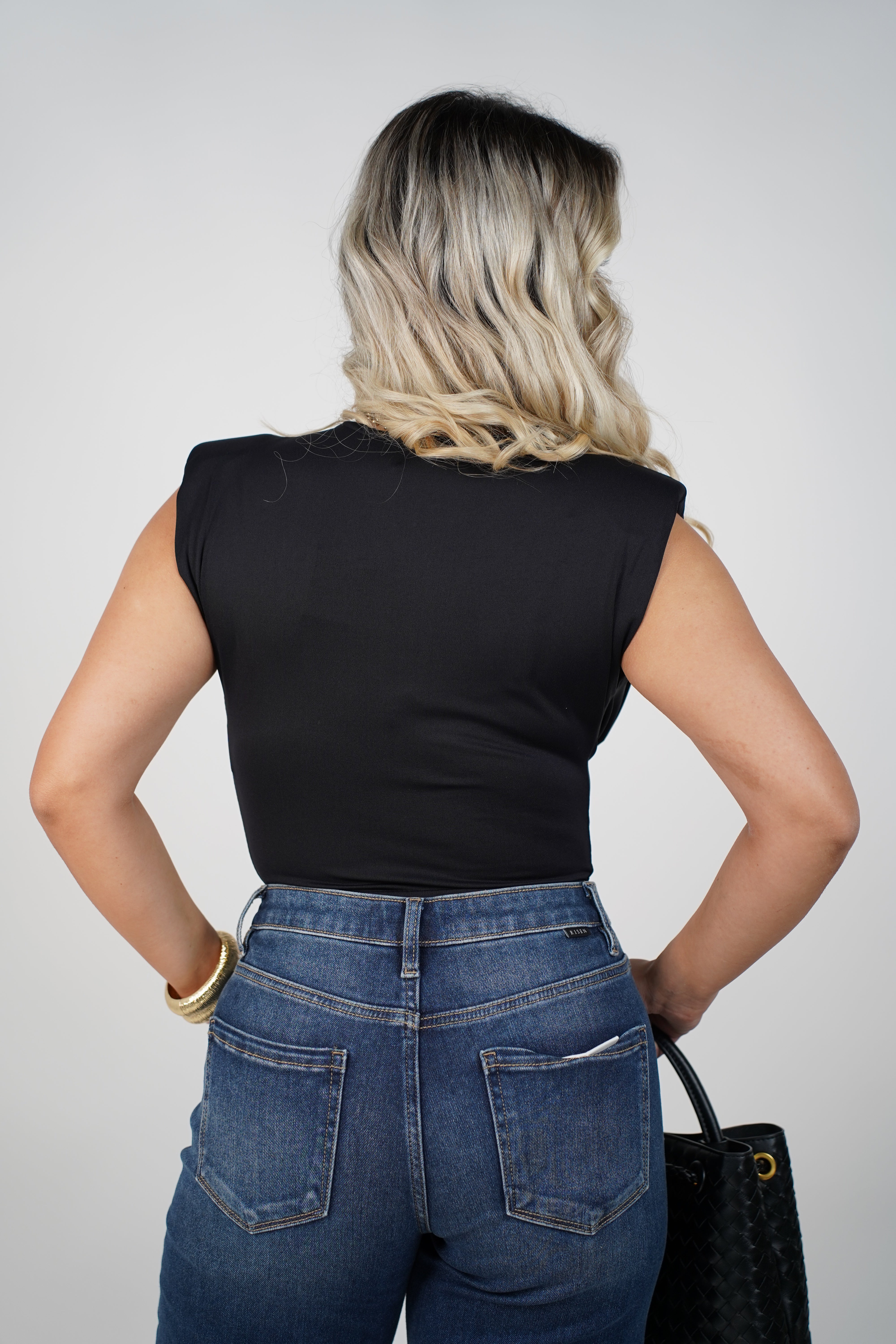 Marcelita Bodysuit – Luxe Twist Front Stretch Top