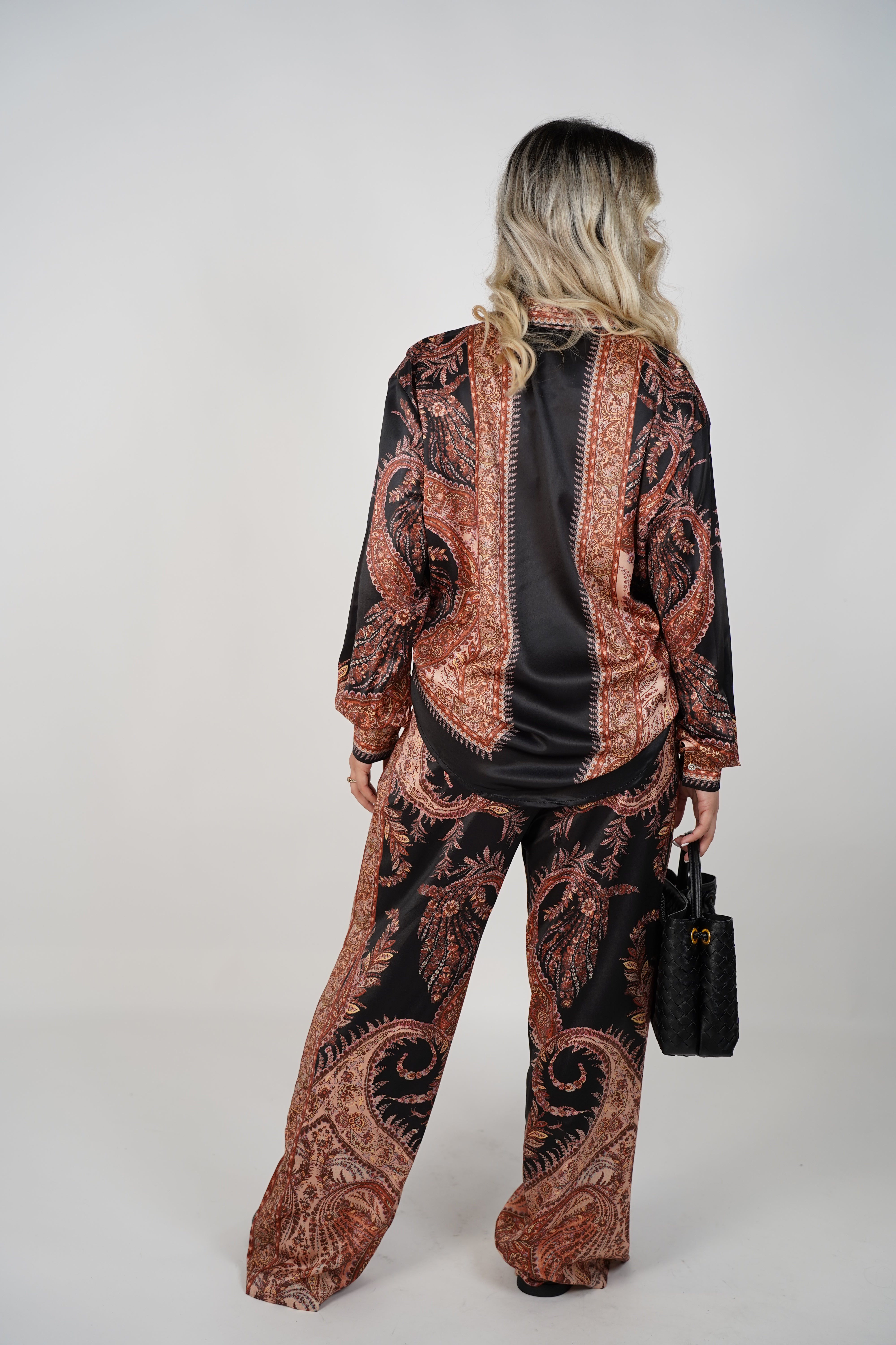 Salla Pants Set – Relaxed Paisley Luxe Two-Piece