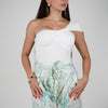 Carolina Linen Shorts – Tropical Print Tie-Waist Shorts
