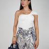Carolina Linen Shorts – Tropical Print Tie-Waist Shorts