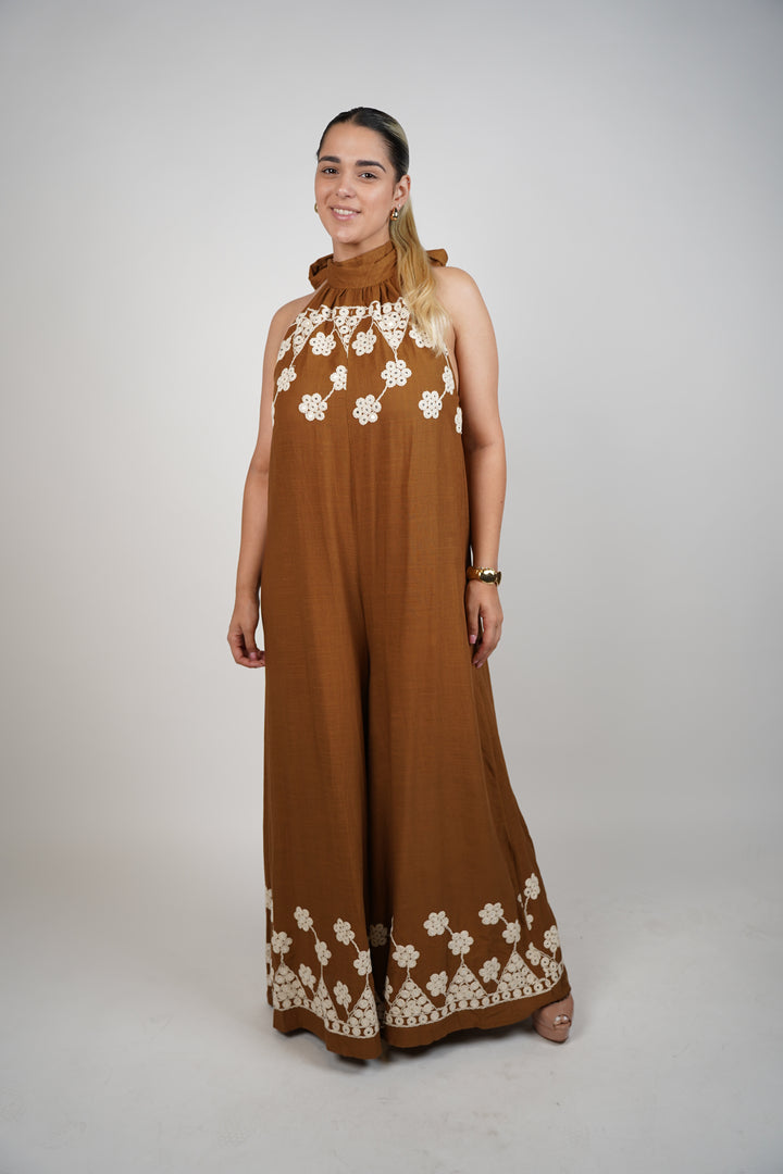 Claudia Linen Jumpsuit - Carema Boutique